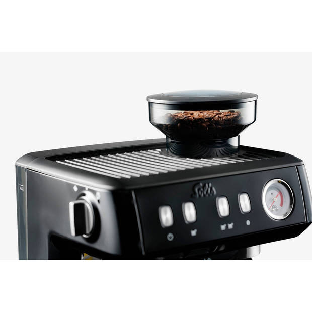 Solis Grind & Infuse Compact 1018, Coffee Knock-Box en Tamping Mat