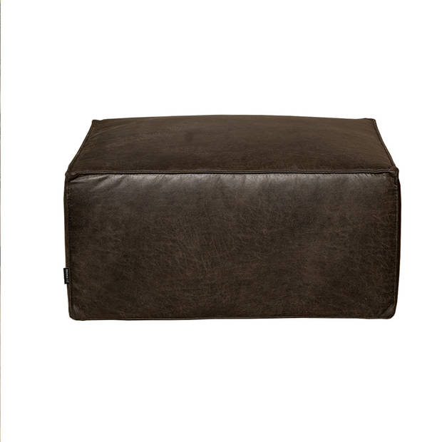 Bronx71 Hocker Memphis eco-leer antraciet.