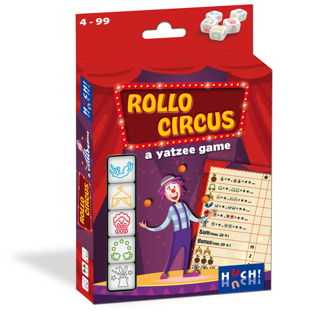 Rollo dobbespel A Yahtzee game - Circus NL/FR