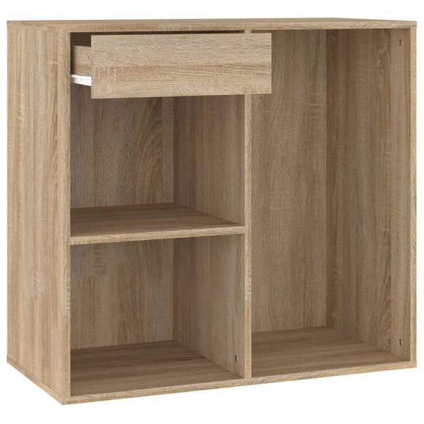 vidaXL Cosmeticakast 80x40x75 cm bewerkt hout sonoma eikenkleurig