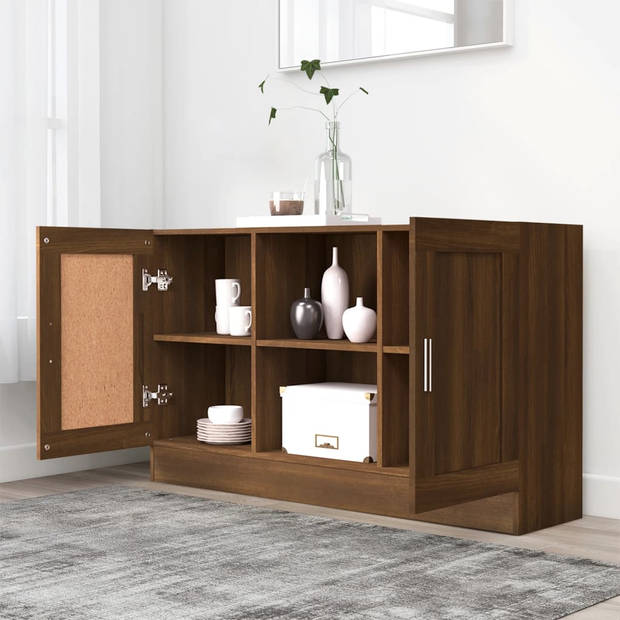 The Living Store Dressoir Bruineiken - 120 x 30.5 x 70 cm - Sterk en praktisch