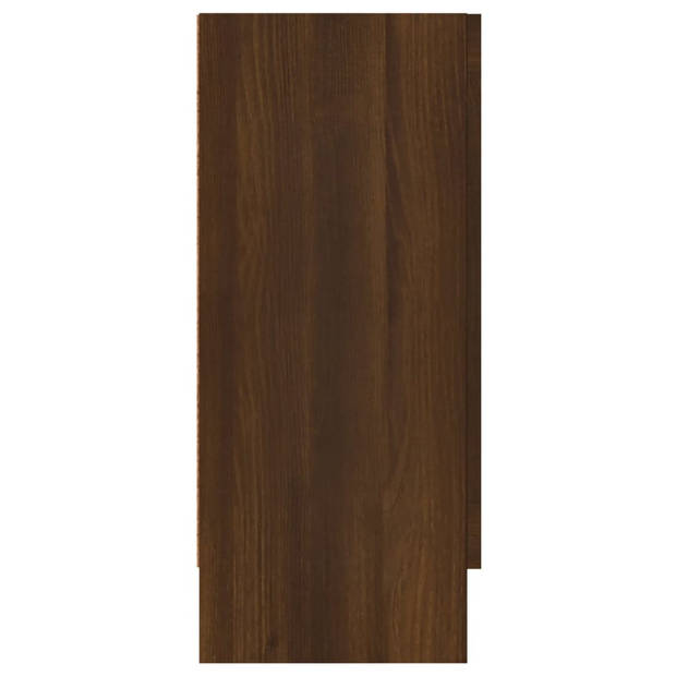 vidaXL Dressoir 120x30,5x70 cm bewerkt hout bruin eikenkleur