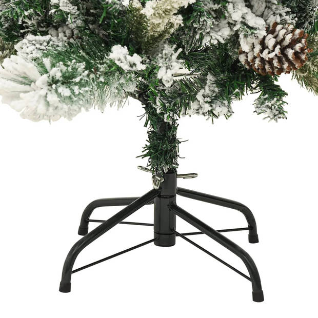 The Living Store Scharnierende Kerstboom - PVC/PE - 150 cm - LED - Groen - USB