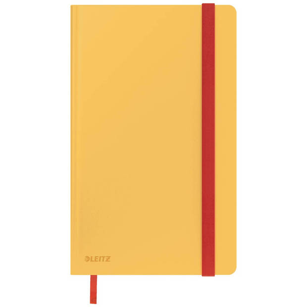 Leitz Cosy notitieboek met harde kaft, voor ft A5, gelijnd, geel