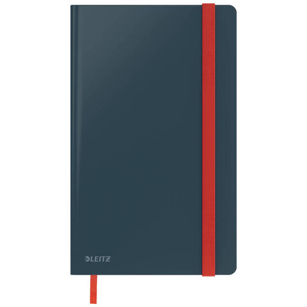 Leitz Cosy notitieboek met harde kaft, voor ft A5, gelijnd, grijs