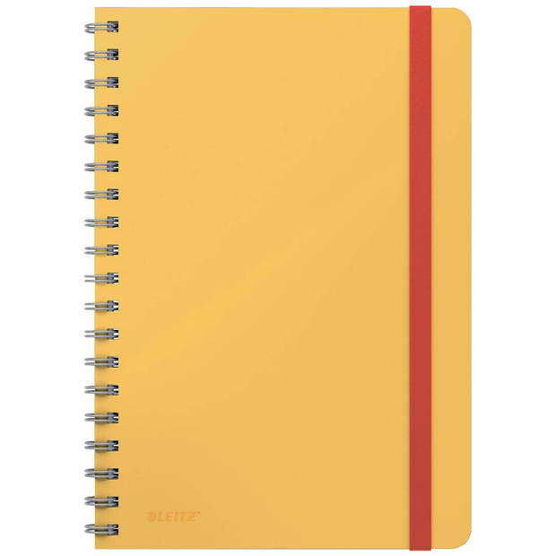Leitz Cosy notitieboek met spiraalbinding, voor ft B5, gelijnd, geel