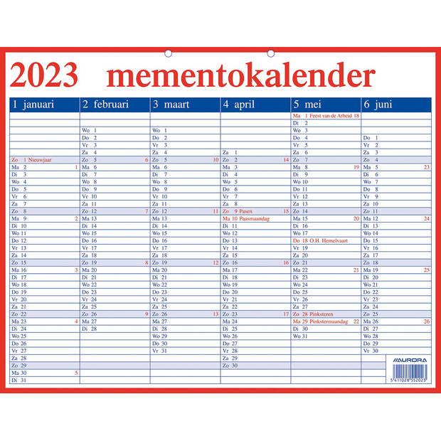 Aurora Memento 20 Nederlandstalig, 2024 50 stuks