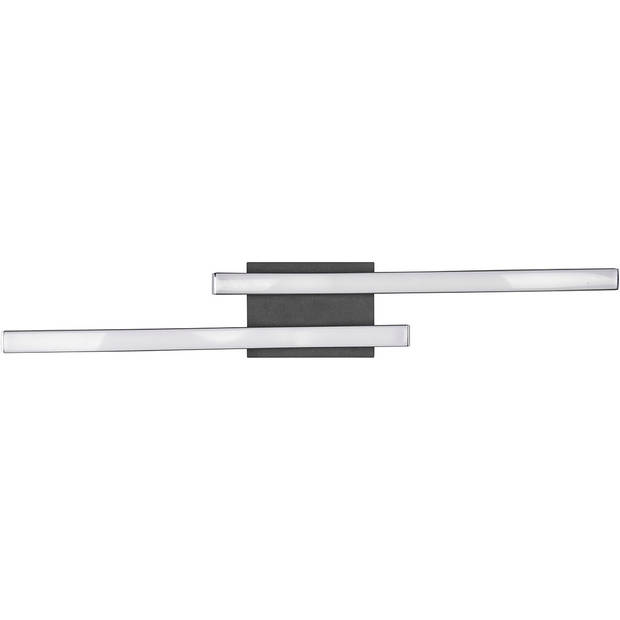 LED Plafondlamp - Plafondverlichting - Trion Ritonu - 10W - Natuurlijk Wit 4000K - Dimbaar - Rechthoek - Mat Zwart -