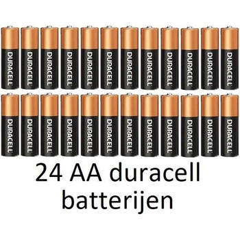 24 stuks AA Duracell alkaline batterijen