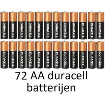 72 stuks AA Duracell alkaline batterijen