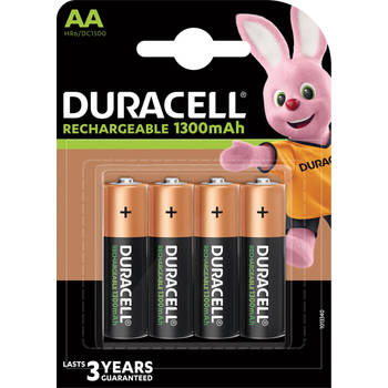 Duracell oplaadbare batterijen Recharge Plus AA, blister van 4 stuks 10 stuks