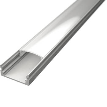 LED Strip Profiel - Delectro Profi - Wit Aluminium - 1 Meter - 17.1x8mm - Opbouw