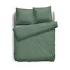 Elegance Dekbedovertrek Uni Percal Katoen Met Bies - grenat green 260x200/220cm