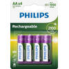 Philips oplaadbare AA batterijen 2100mah - 48 stuks