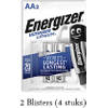 4 stuks (2 blisters a 2 stuks) Energizer Lithium AA/L91 1.5v