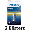 2 Stuks (2 Blisters a 1 st) Philips LR3/B Minicells Alkaline Batterij