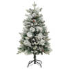 The Living Store Scharnierende Kerstboom - PVC/PE - 150 cm - LED - Groen - USB