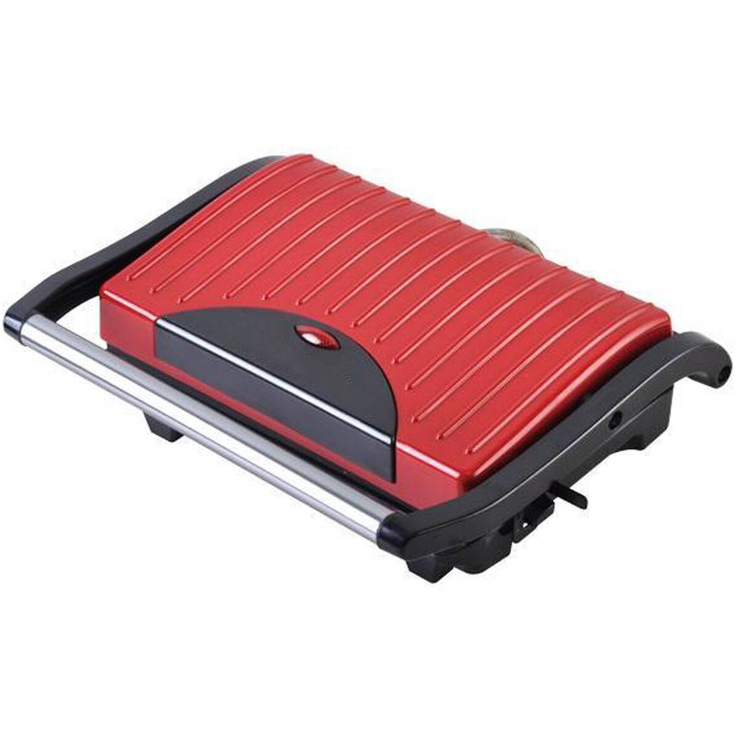 Contactgrill Tosti Apparaat Tosti Ijzer Aigi Wirmo Cool Touch Rvs Rood