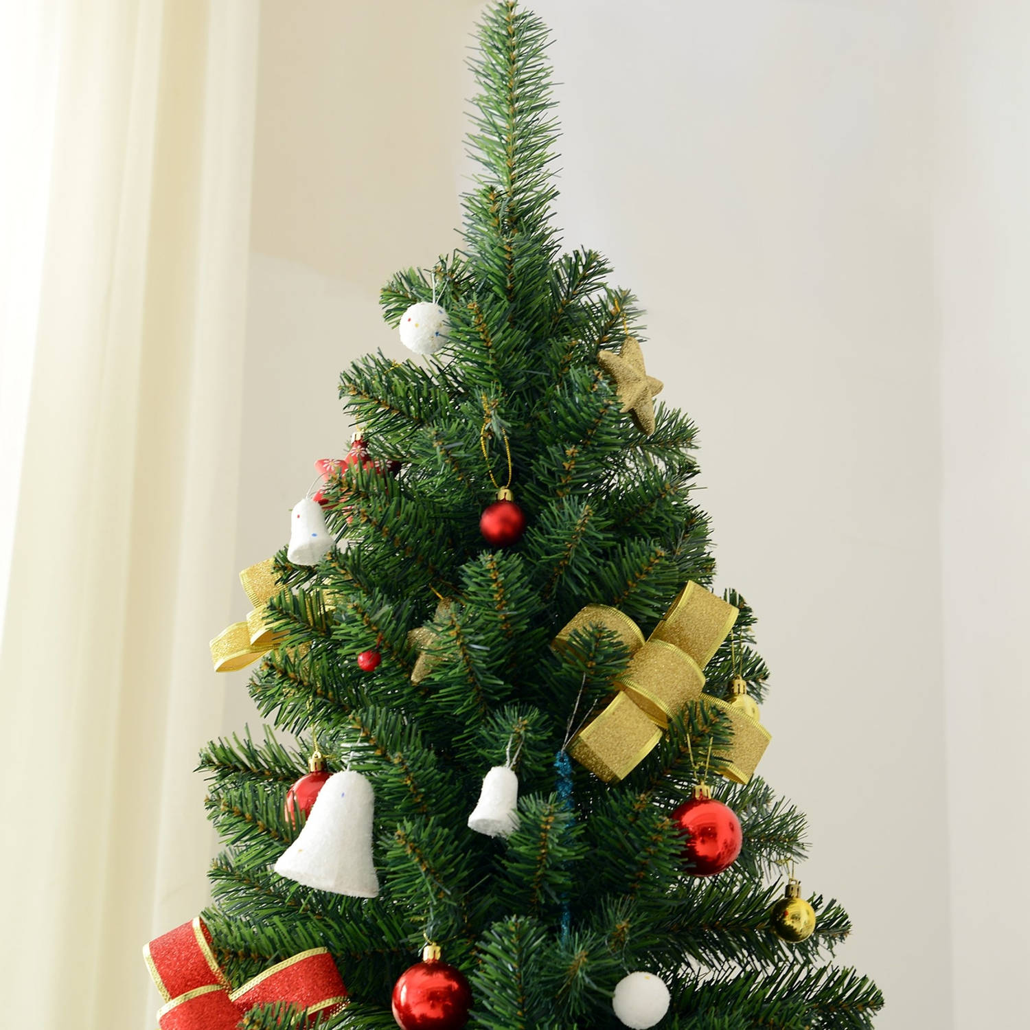 tactiek native trainer ChristmasGoodz - Kunstkerstboom - Smalle Kunstkerstboom - Smalle kerstboom  - Volle boom 210 cm | Blokker
