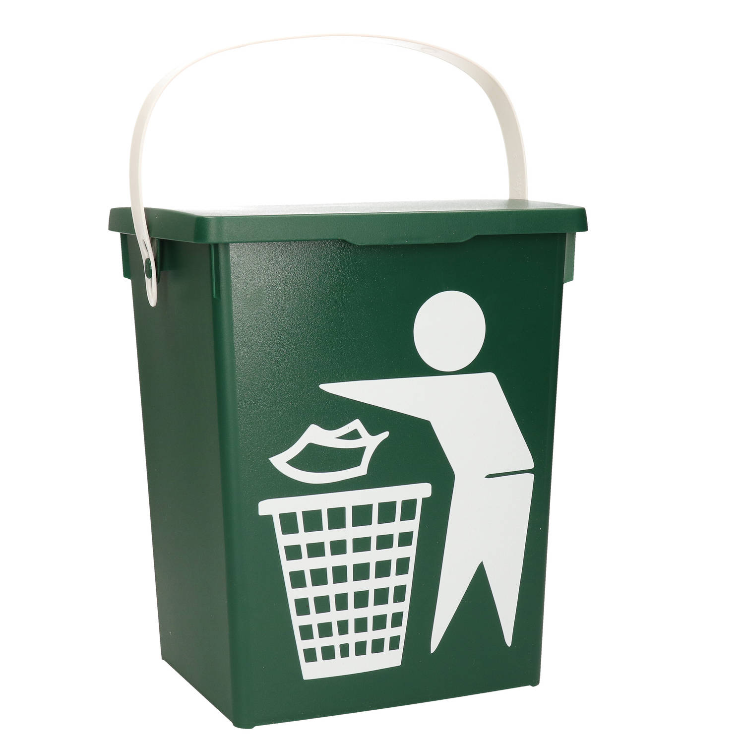 Groene Vuilnisbak-afvalbak Voor Gft-organisch Afval 5 Liter Prullenbakken