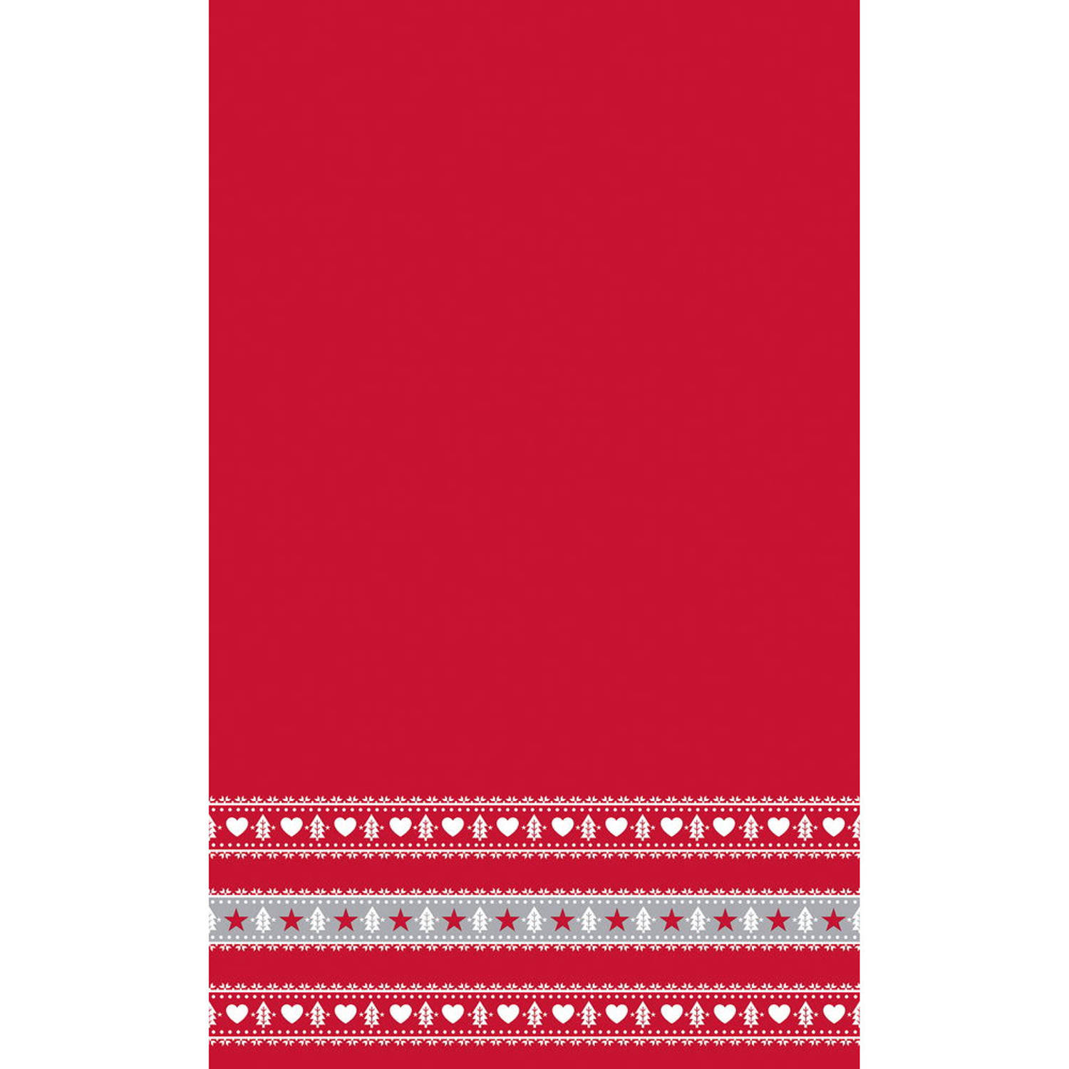 partij Blijven verschil Kerst thema papieren tafelkleed/tafellaken scandinavisch 138 x 220 cm -  Tafellakens | Blokker