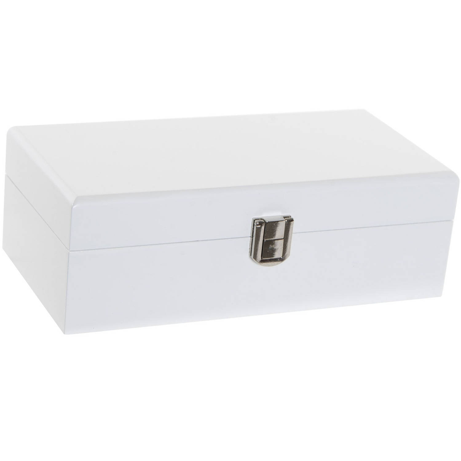 Onderdrukker Bedrijfsomschrijving sofa Sieradenkist/juwelenkist wit van hout 20 x 10 x 6 cm - Sieradendozen |  Blokker