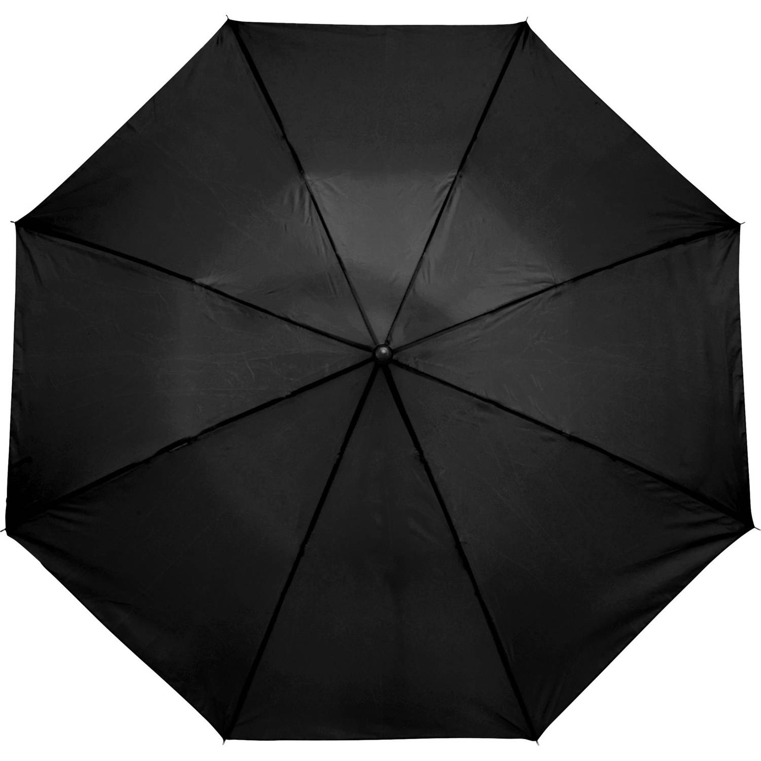 Kleine opvouwbare paraplu zwart 93 cm - Paraplu's