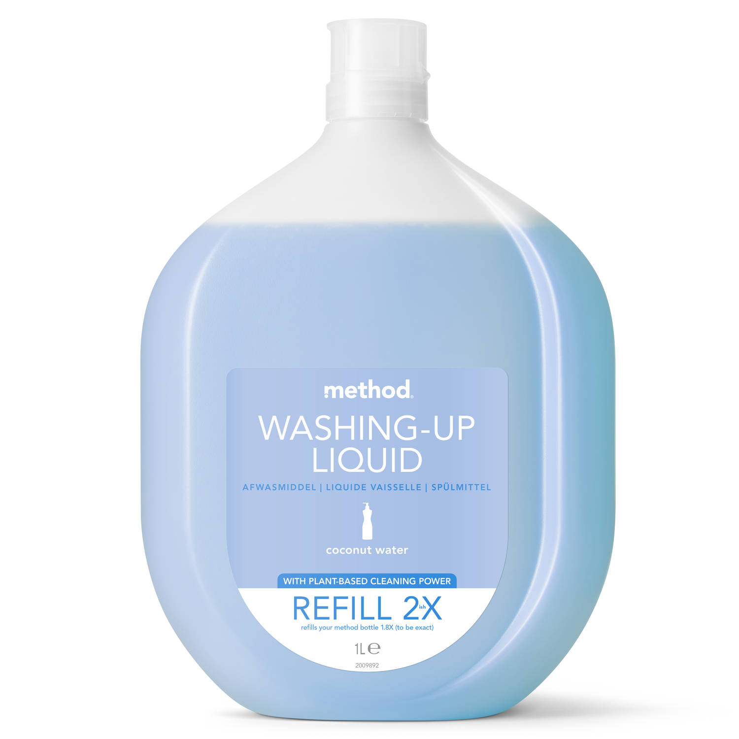 Method - Navulling Afwasmiddel - Coconut Water - Voordeelverpakking 4 x 1L