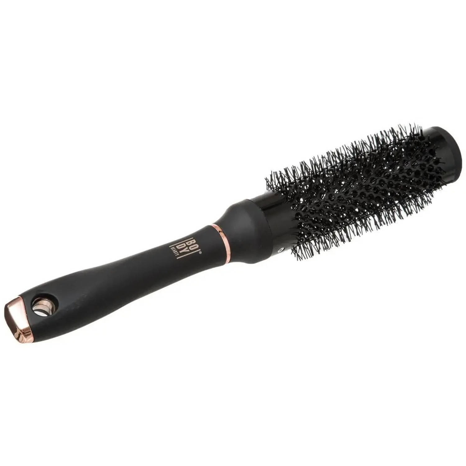 5Five Haarborstel rond - zwart/rose 26,5 cm - rubber/kunststof - Haarborstels