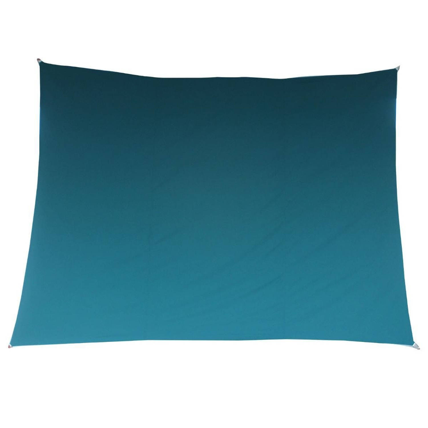 Premium Kwaliteit Schaduwdoek-zonnescherm Shae Rechthoekig Blauw 3 X 4 Meter Schaduwdoeken