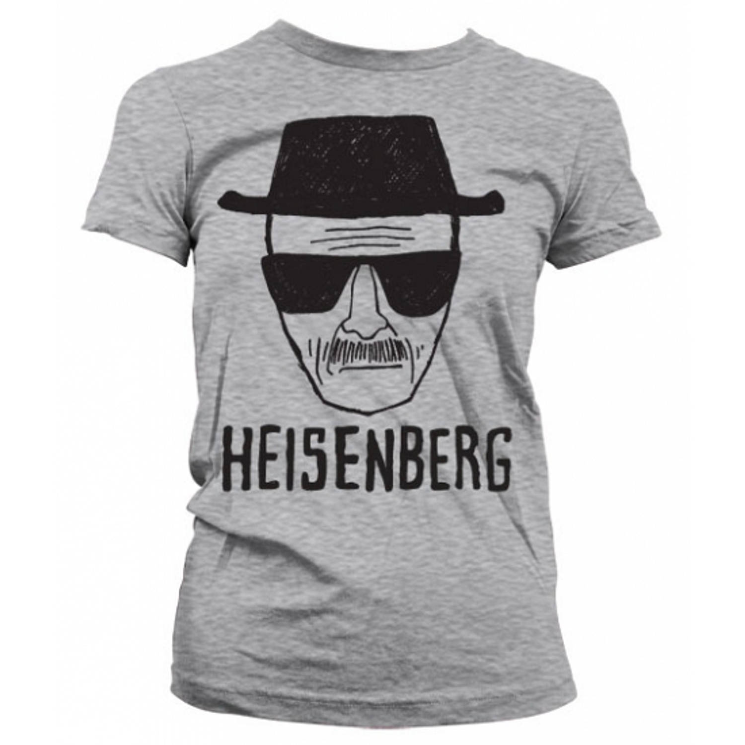 Dames T-shirt Breaking Bad Heisenberg grijs - S - Feestshirts