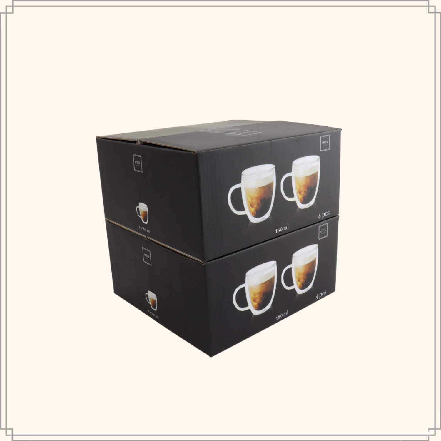 piek Bibliografie vertraging OTIX Dubbelwandige Koffieglazen - Koffiekopjes - 180 ml - Set van 8 |  Blokker