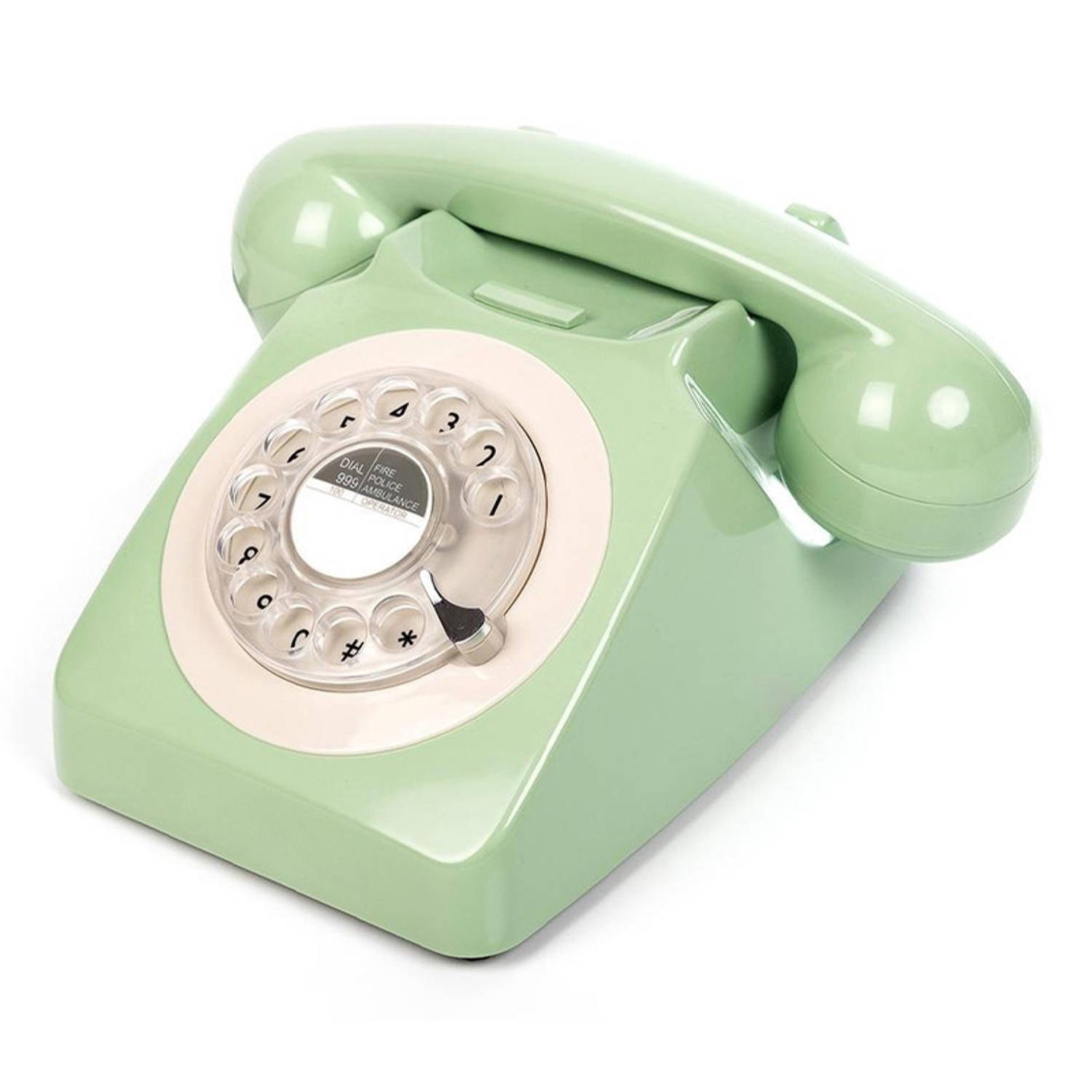 GPO 746 Draaischijf Telefoon - Aan te Sluiten op Modem - Swedish Green