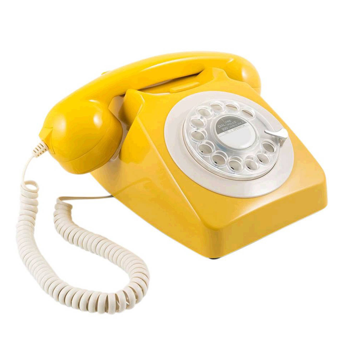 GPO 746 Draaischijf Telefoon - Aan te Sluiten op Modem - Mosterd