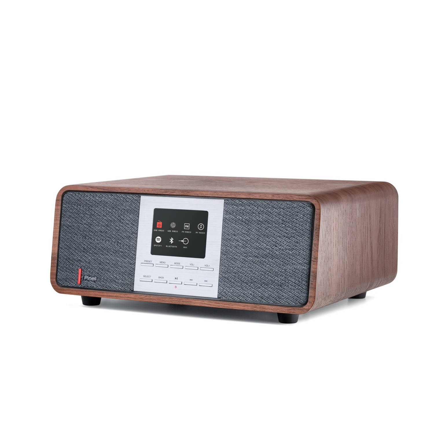 Pinell Supersound 501 Dab+ Internetradio Walnoot Hout