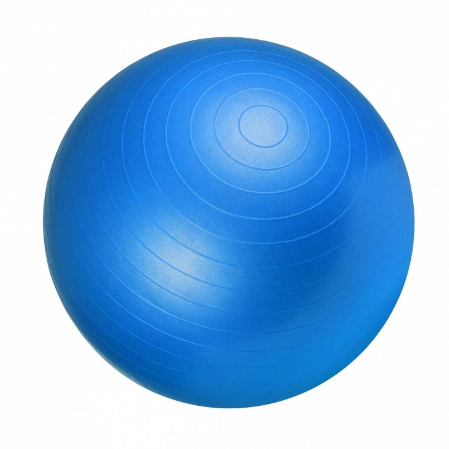 Gorilla Sports Fitness bal blauw 65 cm incl. handige pomp