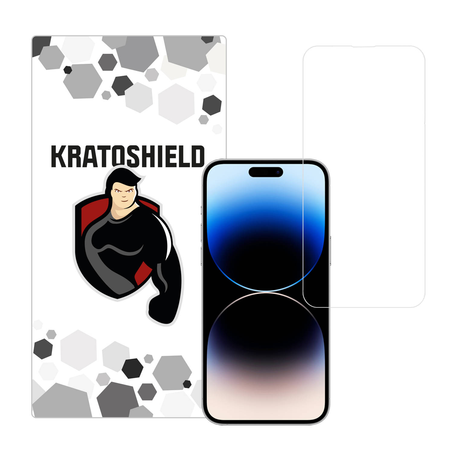 Kratoshield iPhone 14 Pro Screenprotector - Glass - 2.5D