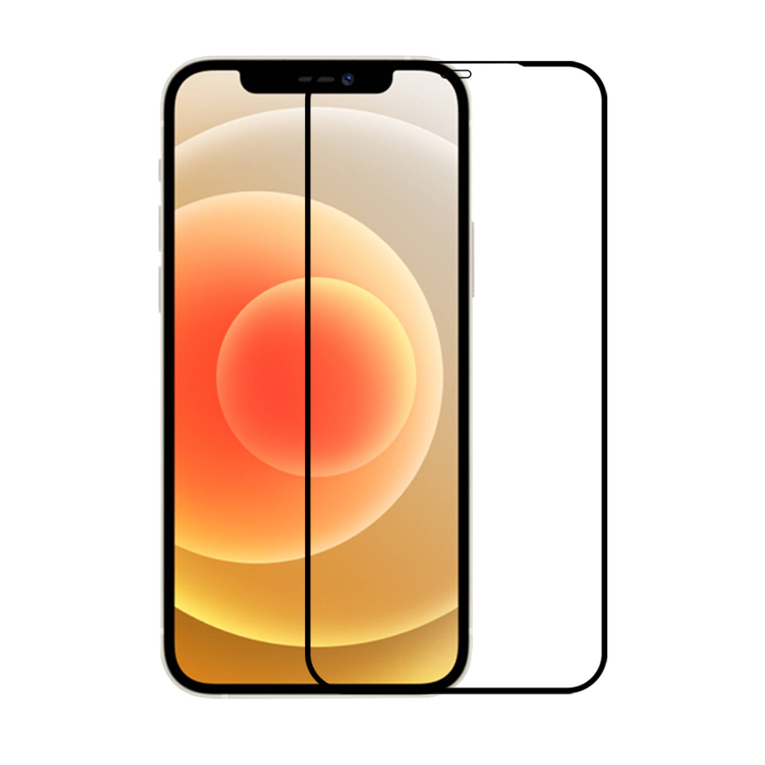 Kratoshield Iphone 12 Mini Screenprotector Gehard Glas Full Cover
