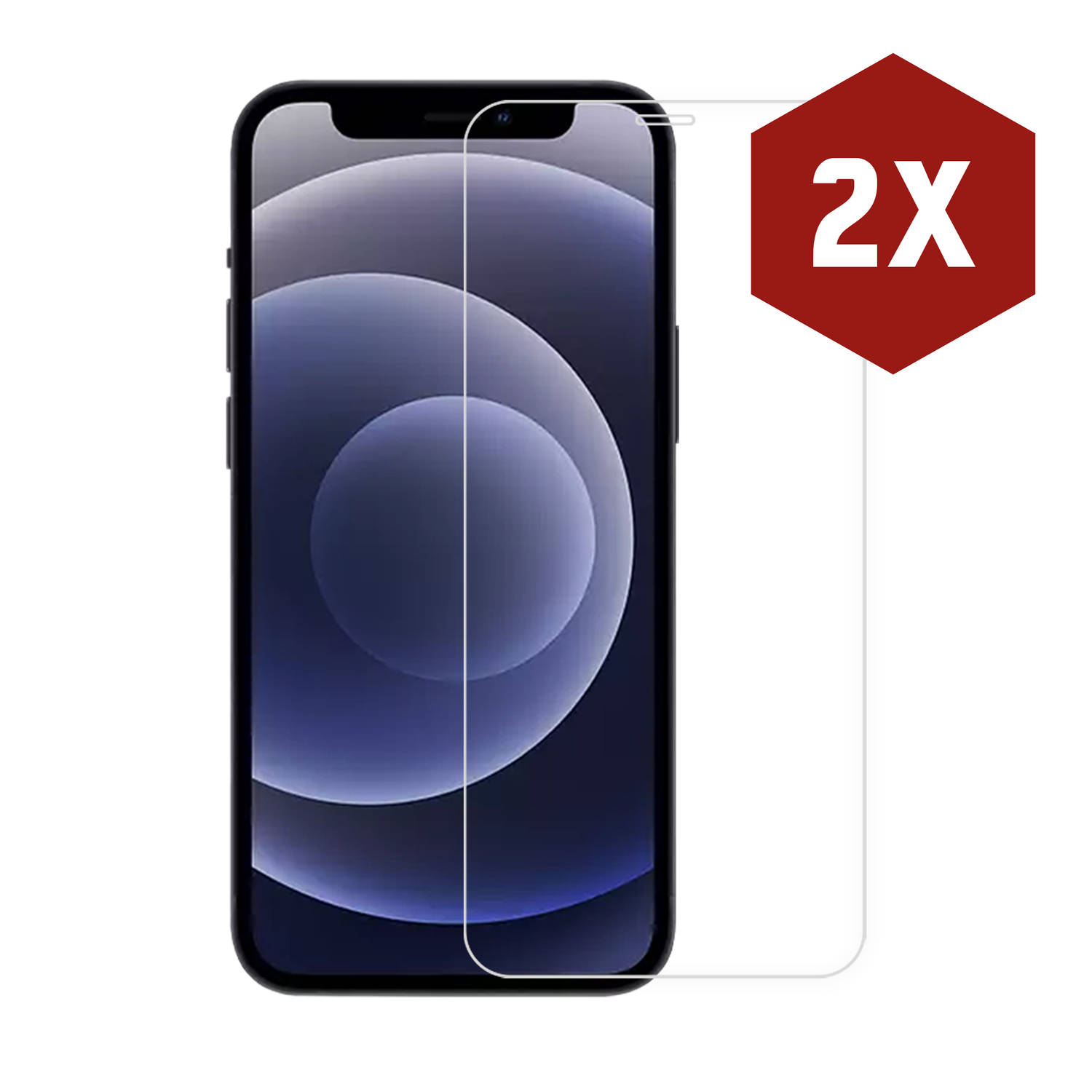 2-pack Kratoshield Iphone 12 Screenprotector Gehard Glas
