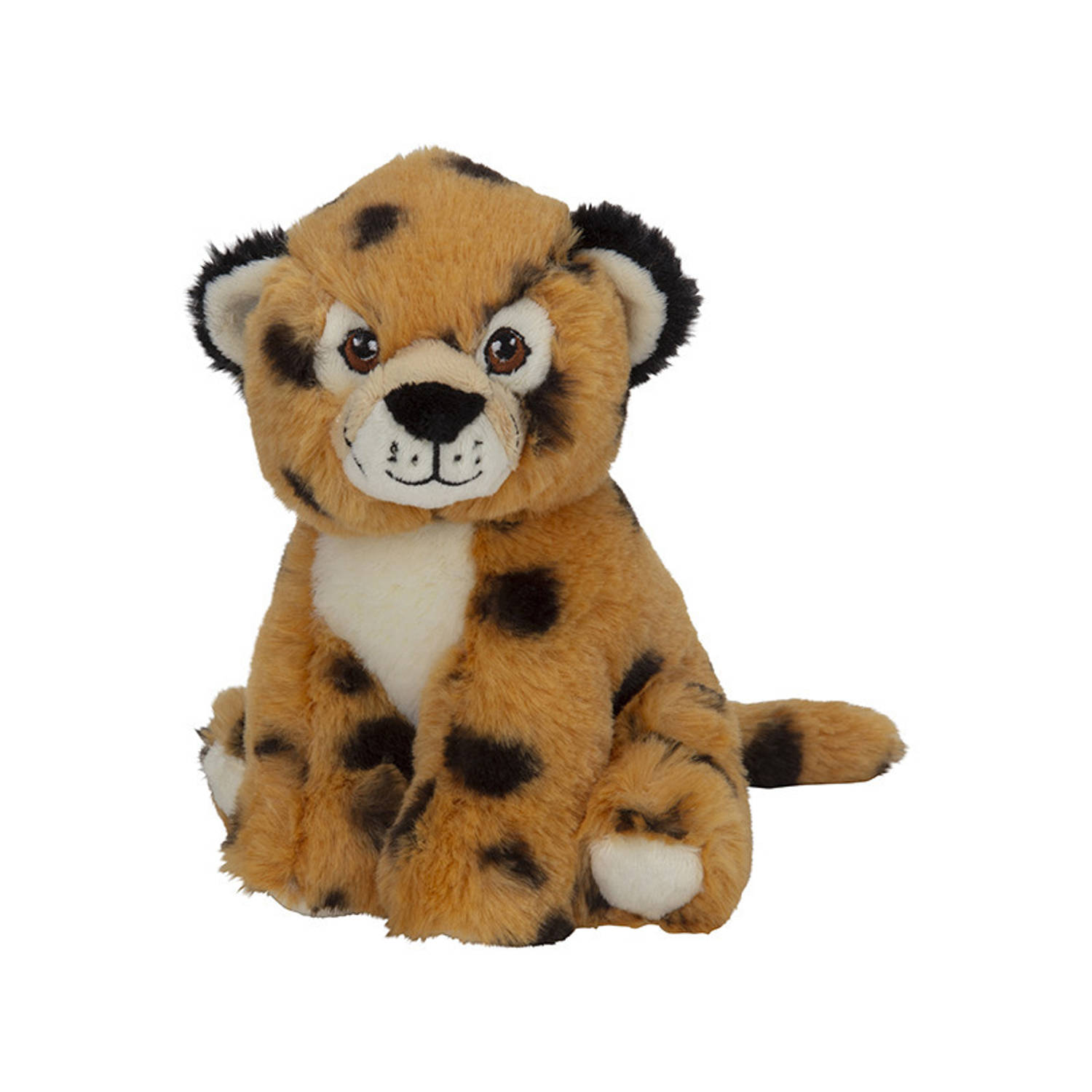 Pluche dieren knuffels Cheetah/Jachtluipaard van 16 cm - Knuffeldieren speelgoed