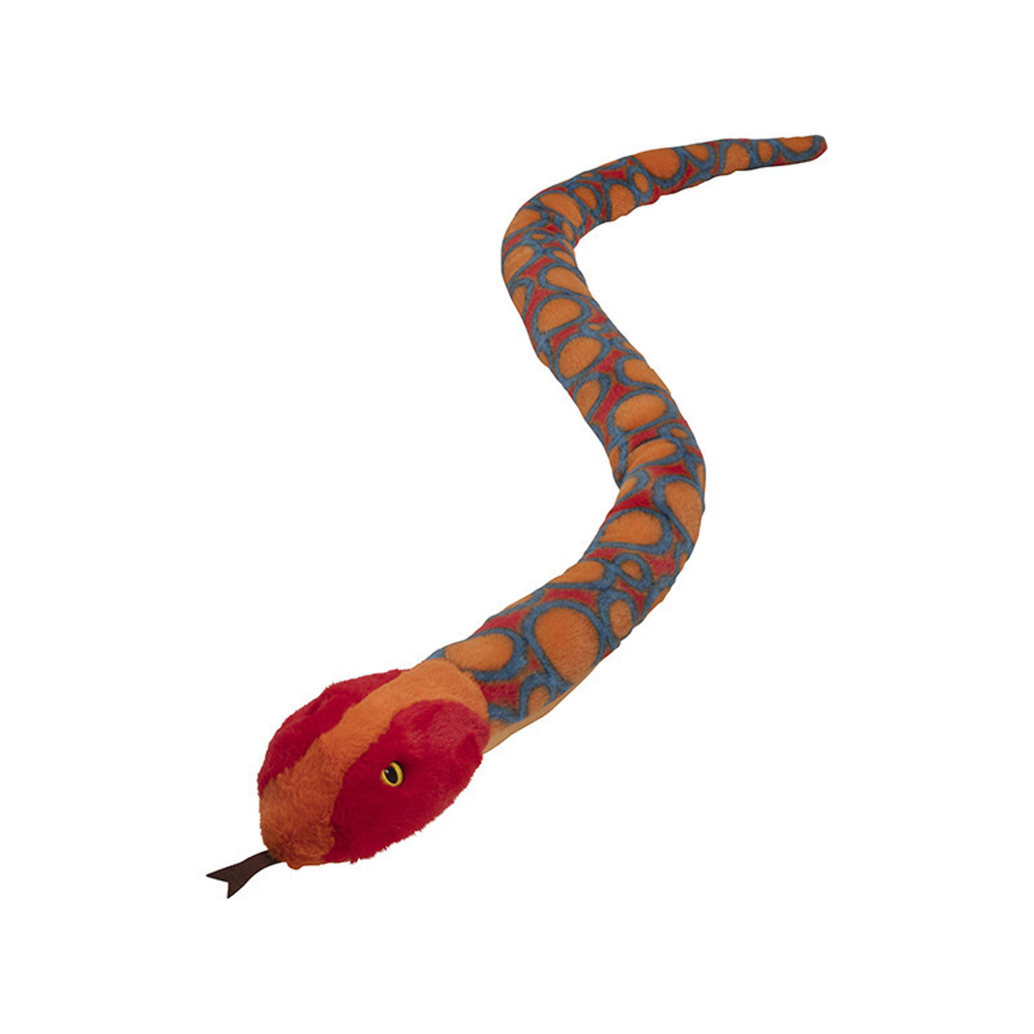 Pluche dieren knuffels regenboog Boa slang van 150 cm - Knuffeldieren slangen speelgoed