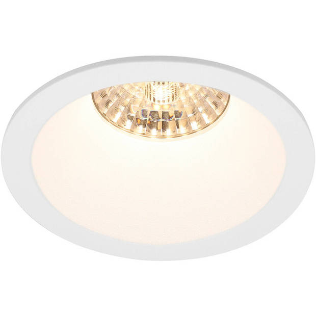 LED Spot Set - Pragmi Pollon Pro - GU10 Fitting - Inbouw Rond - Mat Wit - Verdiept - Ø82mm - Philips - MASTER 927 36D