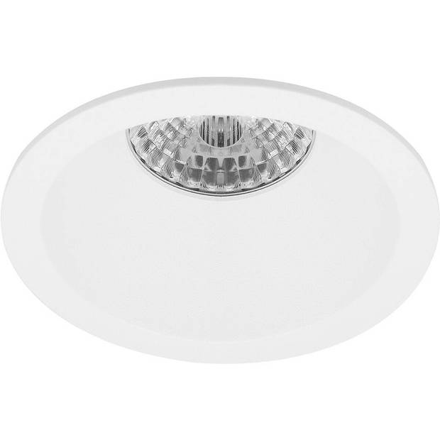 LED Spot Set - Pragmi Pollon Pro - GU10 Fitting - Inbouw Rond - Mat Wit - Verdiept - Ø82mm - Philips - CorePro 827 36D -