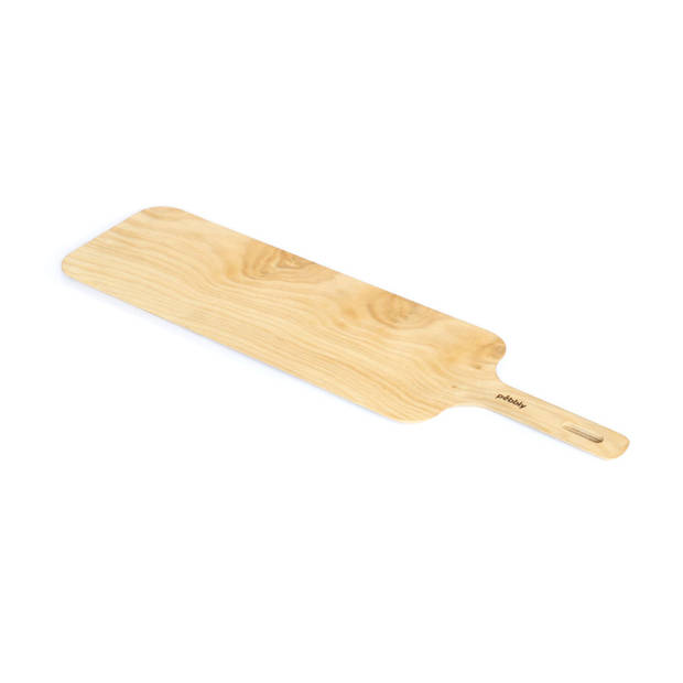 Pebbly - Snijplank met Handvat 55x15 cm - Hout - Transparant