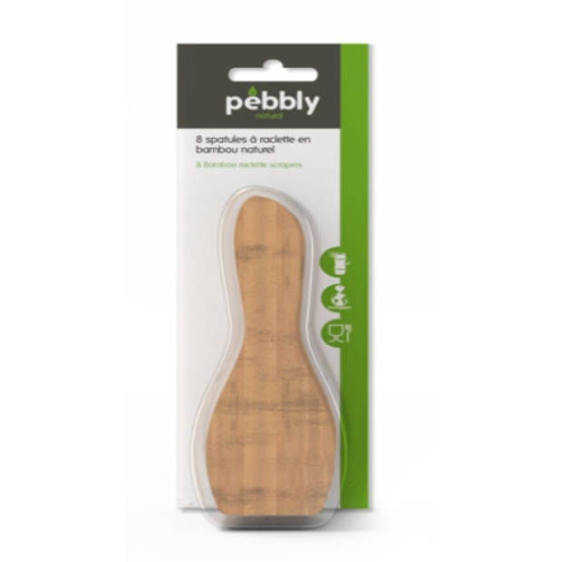 Pebbly - Spatels, Set van 8 Stuks, Bamboe - Pebbly