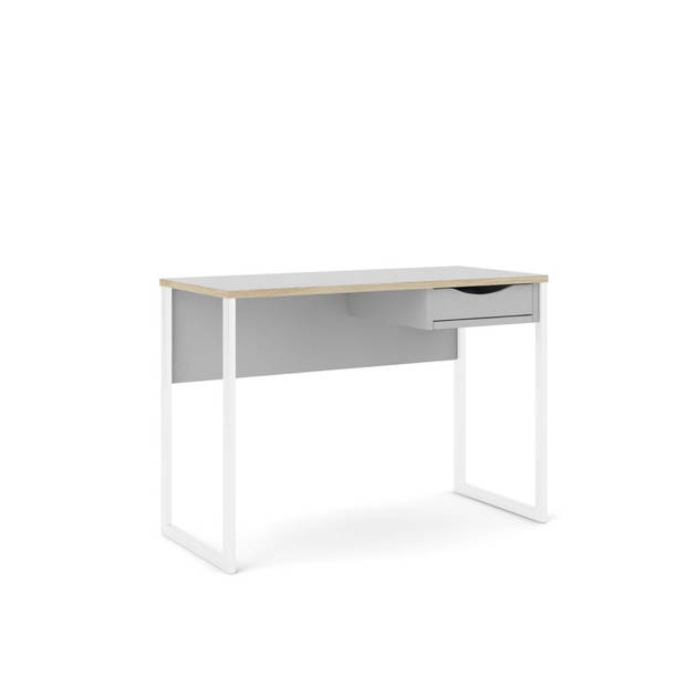 Fula bureau 110 cm 1 lade wit, mat wit.