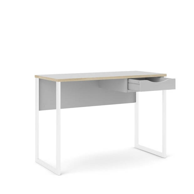 Fula bureau 110 cm 1 lade wit, mat wit.