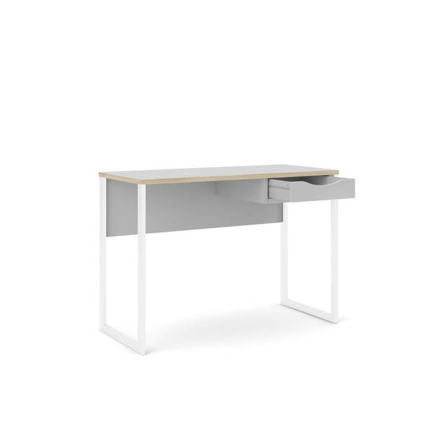 Fula bureau 110 cm 1 lade wit, mat wit.