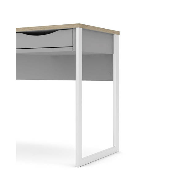 Fula bureau 110 cm 1 lade wit, mat wit.