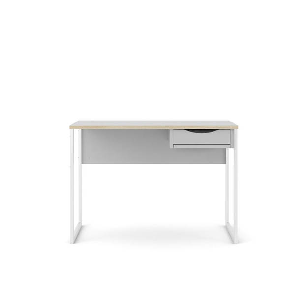 Fula bureau 110 cm 1 lade wit, mat wit.